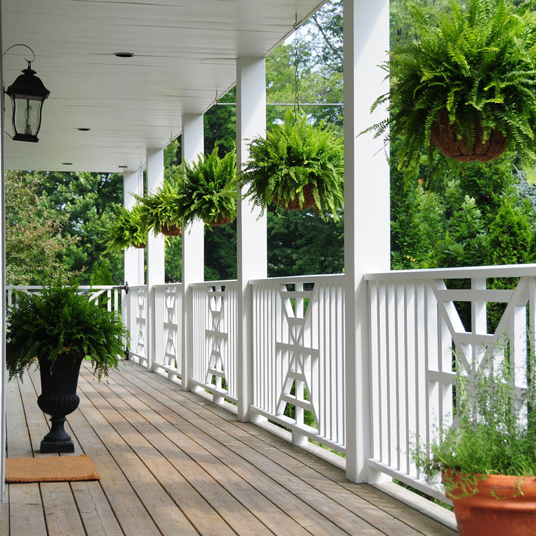 Balkon und Garten